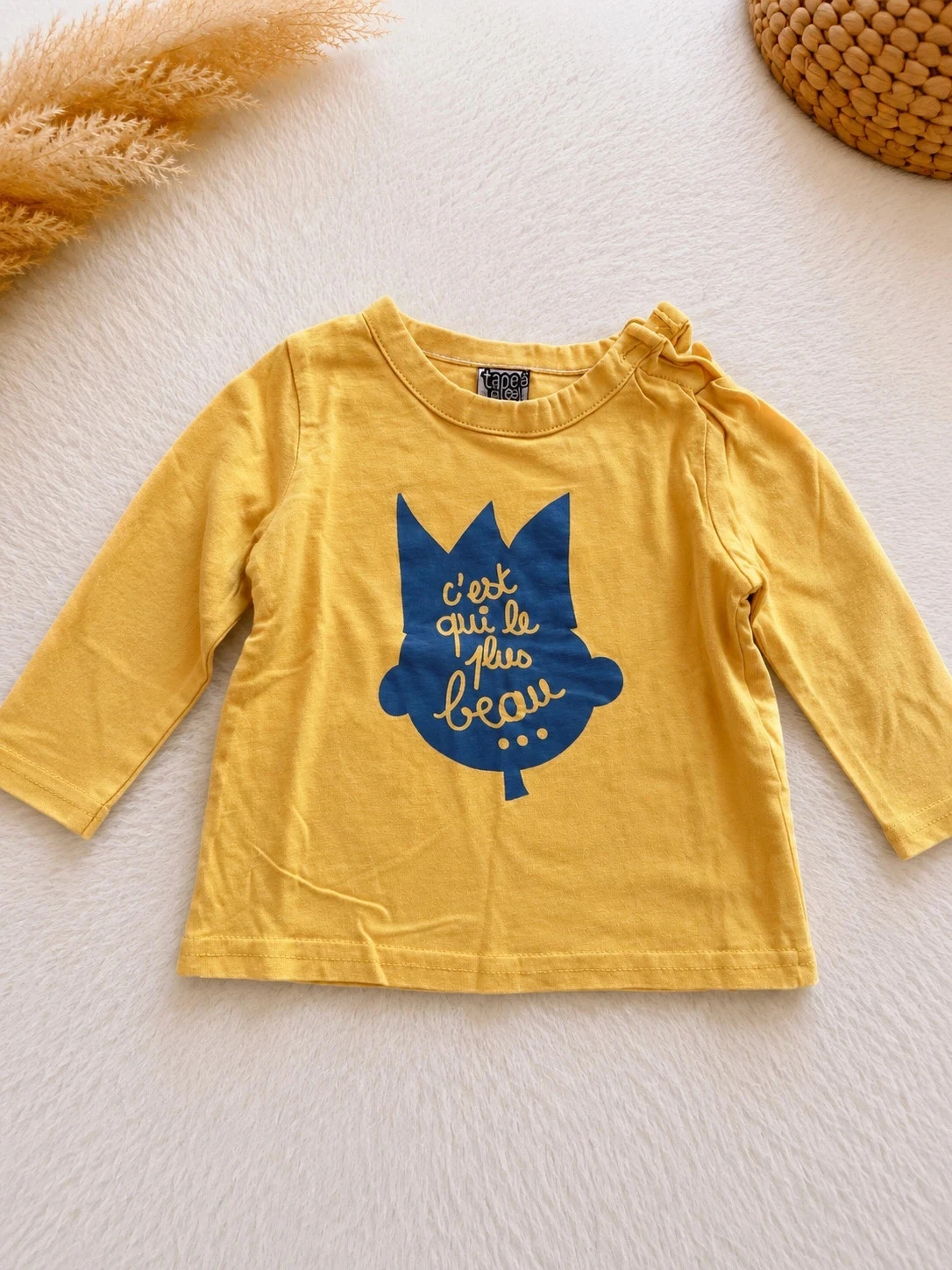 T-shirt manches longues Tape à l’Œil – 6 mois – Très bon état